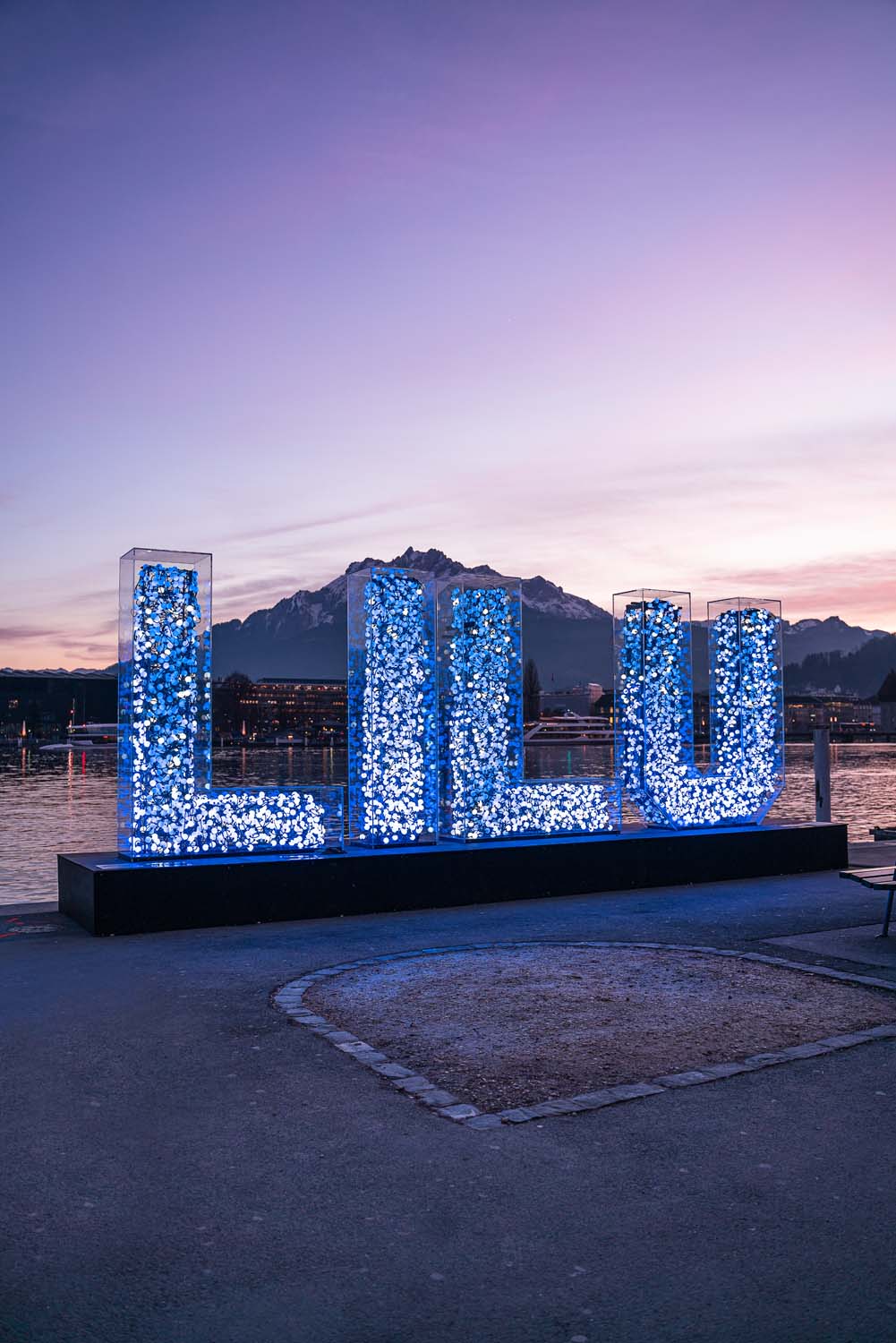 Lilu Lichtfestival Luzern | Lilu Buchstaben | Pilatus